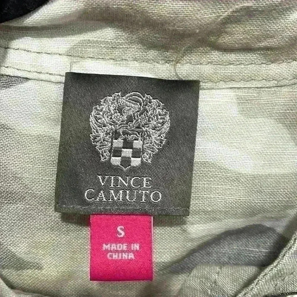 Vince Camuto light military style jacket size small white and grey - Picture 3 of 9